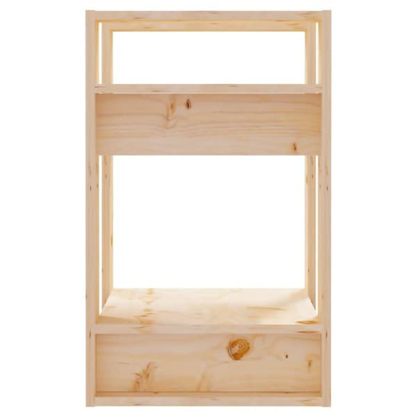 vidaXL Bokhylla/rumsavdelare 41x35x57 cm massiv furu