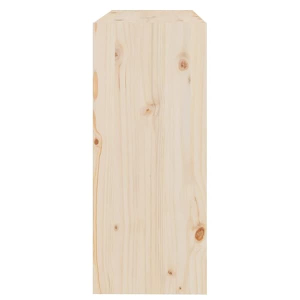 vidaXL bogreol/rumdeler 80x30x71,5 massivt fyrretræ