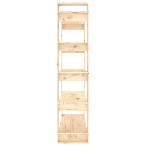 vidaXL bogreol/rumdeler 80x35x160 cm massivt fyrretræ