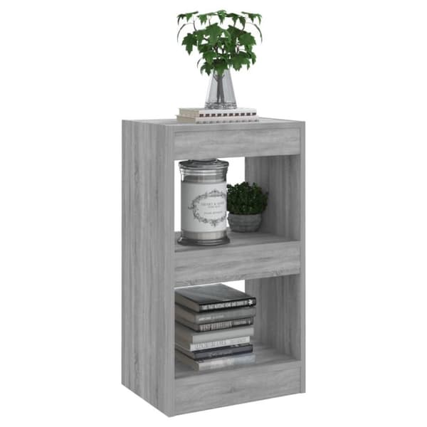 vidaXL bogreol/rumdeler 40x30x72 cm grå sonoma-eg