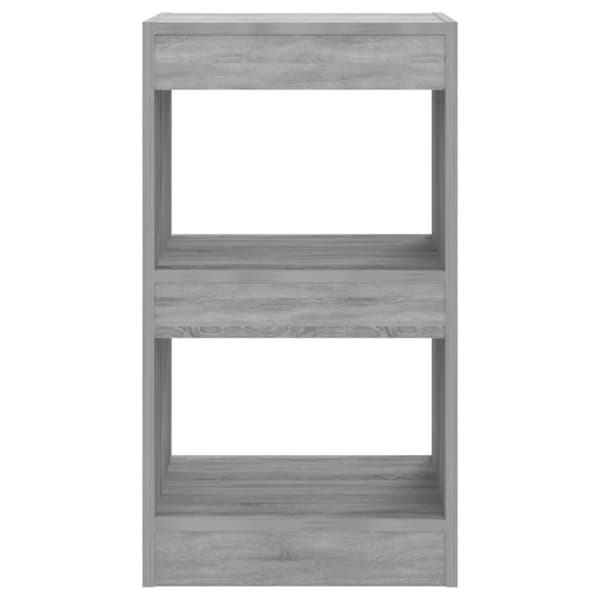 vidaXL bogreol/rumdeler 40x30x72 cm grå sonoma-eg