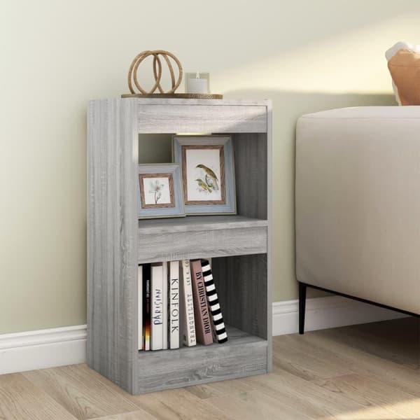 vidaXL bogreol/rumdeler 40x30x72 cm grå sonoma-eg