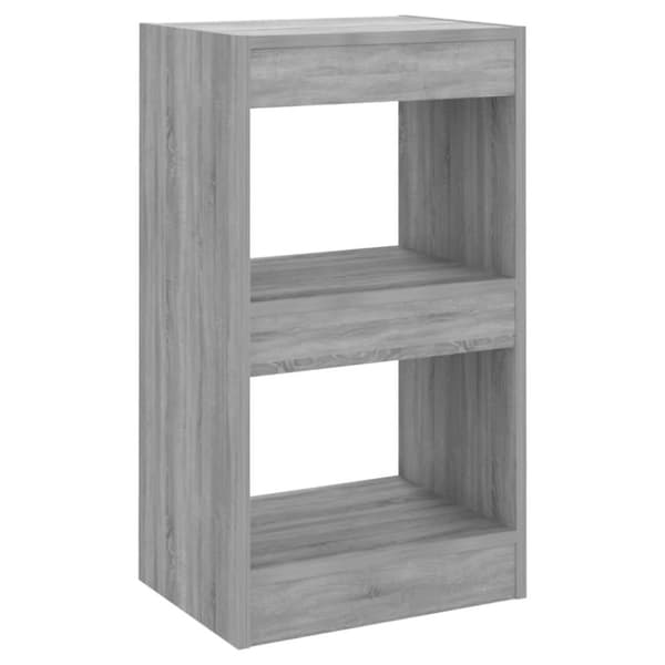 vidaXL bogreol/rumdeler 40x30x72 cm grå sonoma-eg