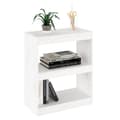 Miniatyrbillede 4 af 11: vidaXL bogreol/rumdeler 60x30x71,5 cm massivt fyrretræ hvid