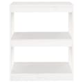 Miniatyrbillede 5 af 11: vidaXL bogreol/rumdeler 60x30x71,5 cm massivt fyrretræ hvid
