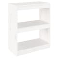 Miniatyrbillede 1 af 11: vidaXL bogreol/rumdeler 60x30x71,5 cm massivt fyrretræ hvid