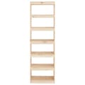 Miniatyrbilde 5 av 11: vidaXL Bokhylle/romdeler 60x30x199,5 cm heltre furu