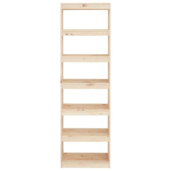 vidaXL Bokhylle/romdeler 60x30x199,5 cm heltre furu