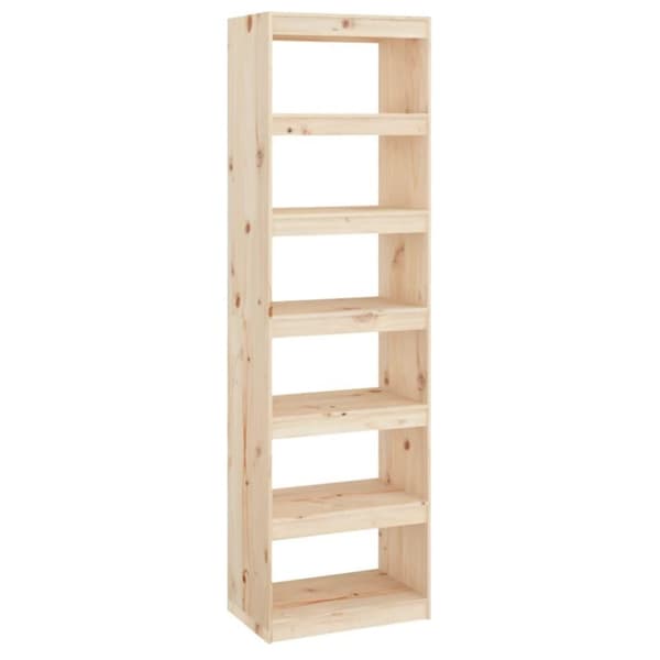 vidaXL Bokhylle/romdeler 60x30x199,5 cm heltre furu