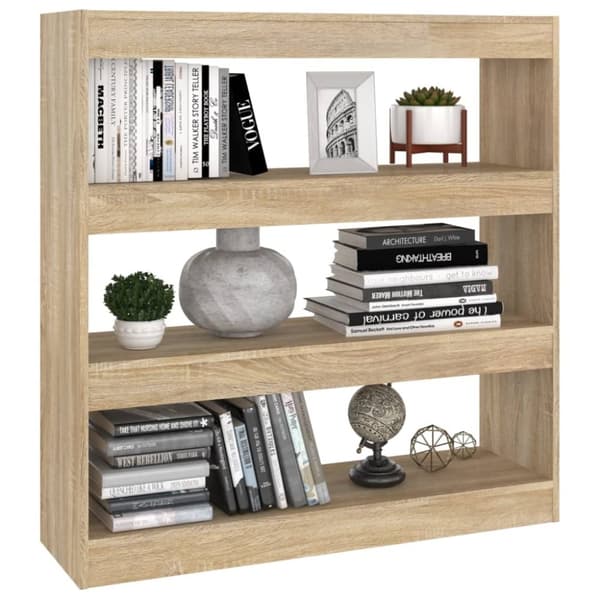 vidaXL bogreol/rumdeler 100x30x103 cm sonoma-eg