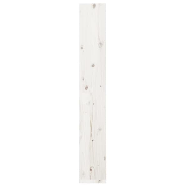 vidaXL bogreol/rumdeler 60x30x199,5cm massivt fyrretræ hvid