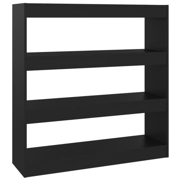 vidaXL Bokhylle/romdeler svart 100x30x103 cm