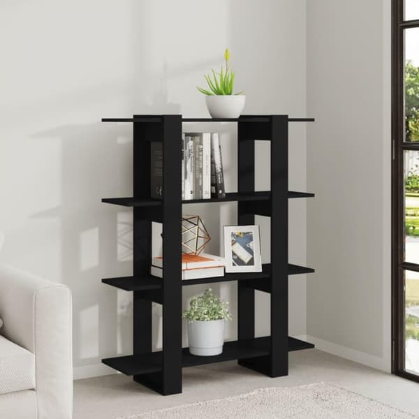 vidaXL bogreol/rumdeler 100x30x123,5 cm sort