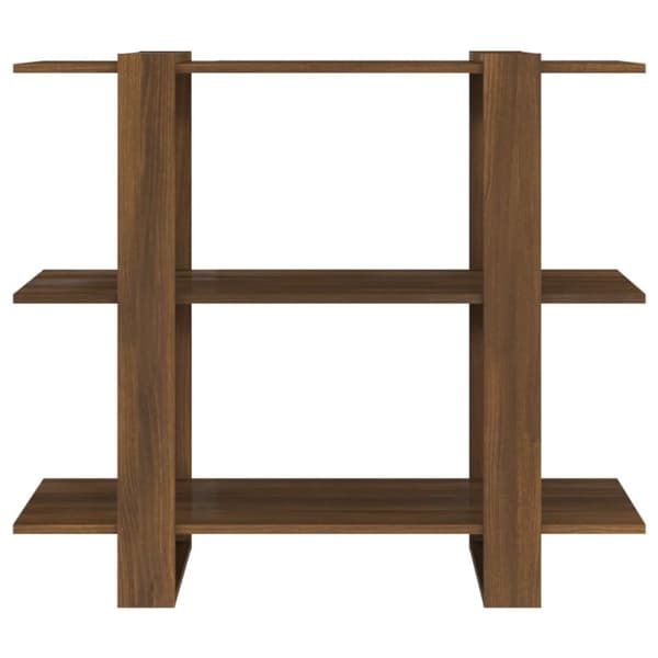 vidaXL bogreol/rumdeler 100x30x87 cm brun egetræ