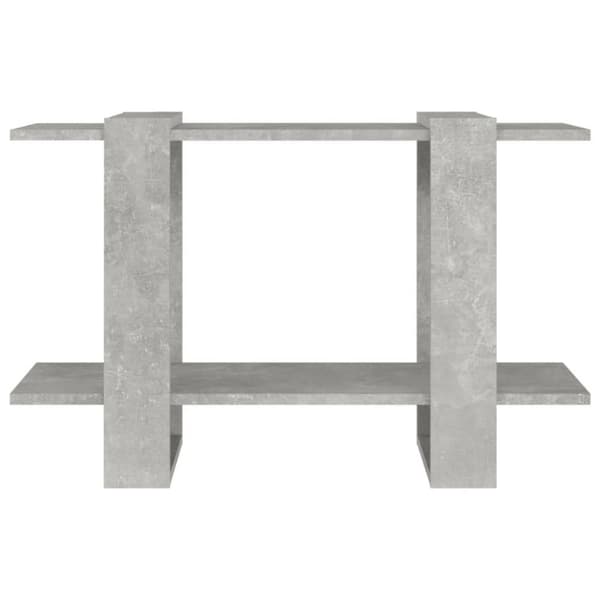 vidaXL Bokhylla/Rumsavdelare betonggrå 80x30x51 cm