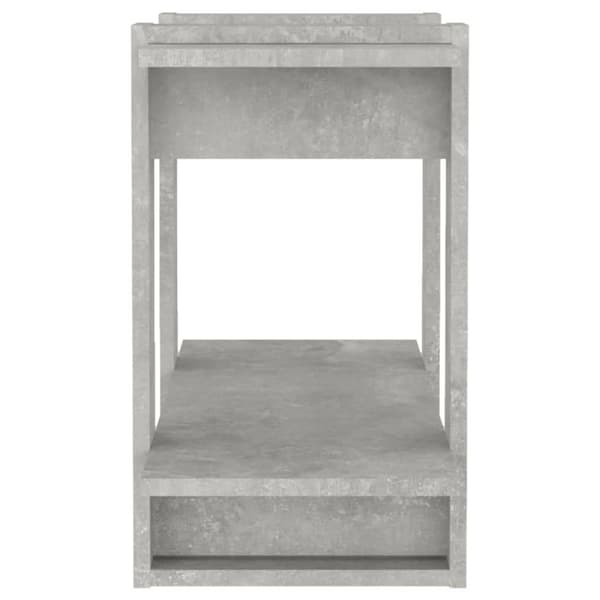 vidaXL Bokhylla/Rumsavdelare betonggrå 80x30x51 cm