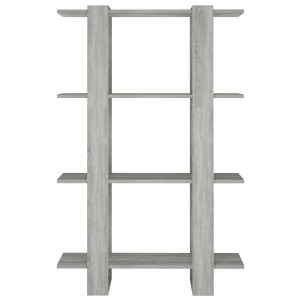 vidaXL bogreol/rumdeler 80x30x123,5 cm grå sonoma-eg