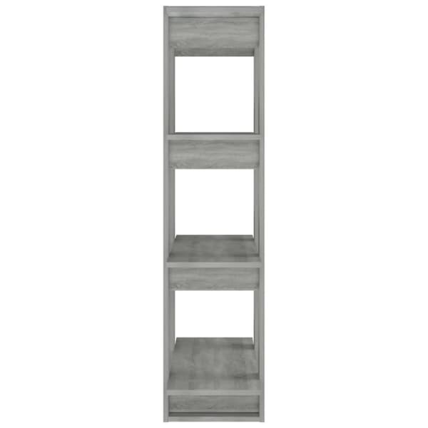 vidaXL bogreol/rumdeler 80x30x123,5 cm grå sonoma-eg