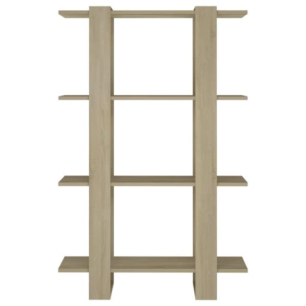 vidaXL Bokhylle/romdeler sonoma eik 80x30x123,5 cm