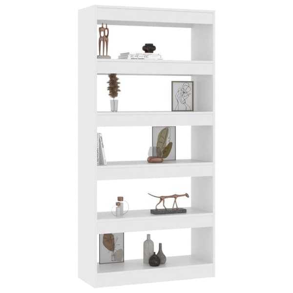 vidaXL bogreol/rumdeler 80x30x166 cm spånplade hvid