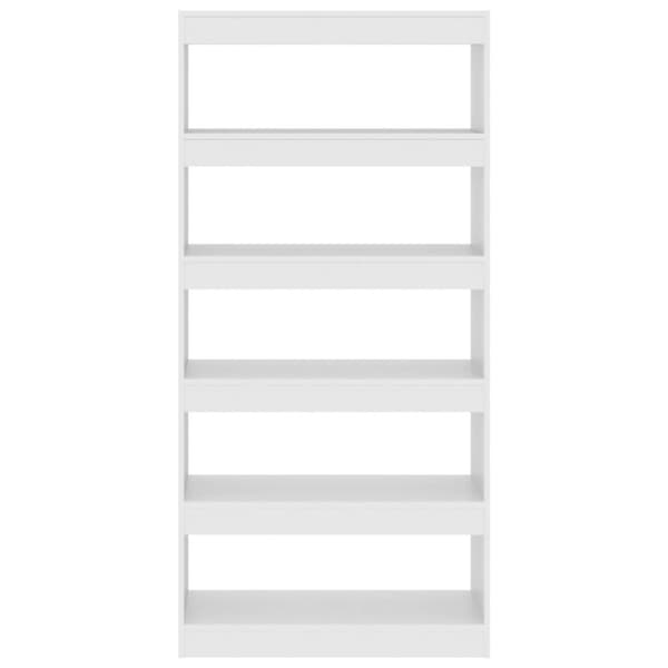 vidaXL bogreol/rumdeler 80x30x166 cm spånplade hvid