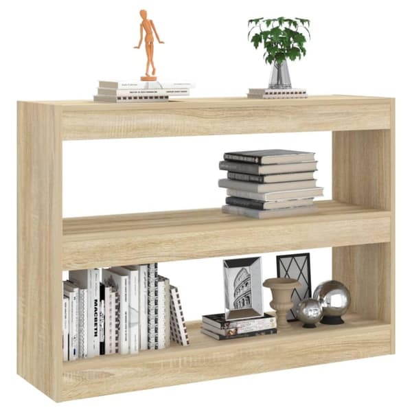 vidaXL bogreol/rumdeler 100x30x72 cm sonoma-eg