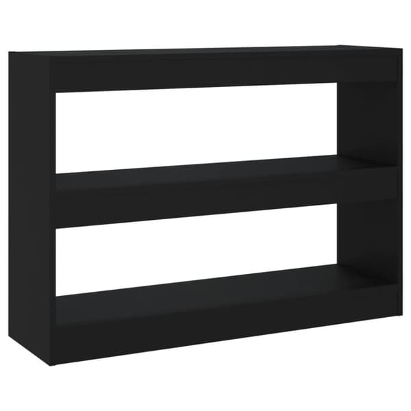 vidaXL Bokhylle/romdeler svart 100x30x72 cm