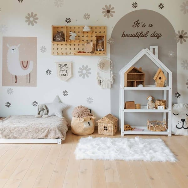 Montessori Öppen Leksakshylla för Barn – Bokhylla & Förvaringshylla i Barnrummet