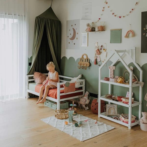 Montessori Öppen Leksakshylla för Barn – Bokhylla & Förvaringshylla i Barnrummet