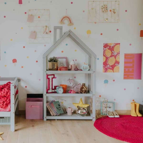 Montessori Öppen Leksakshylla för Barn – Bokhylla & Förvaringshylla i Barnrummet
