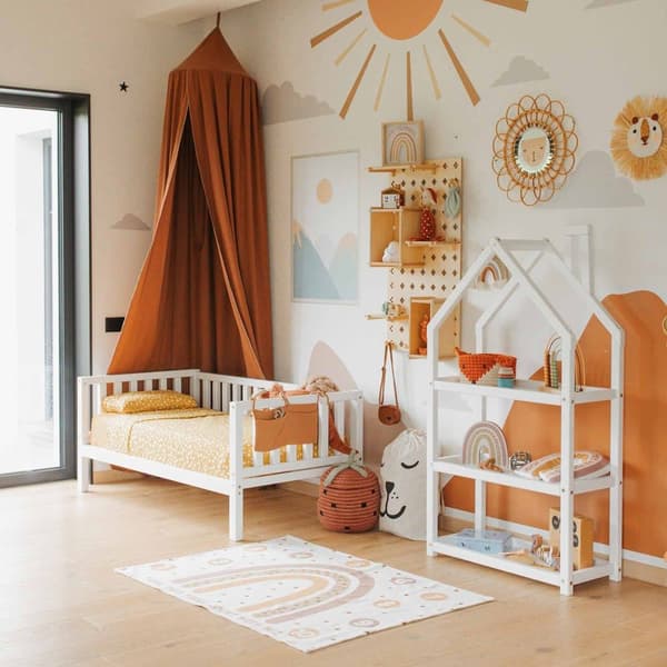 Montessori Öppen Leksakshylla för Barn – Bokhylla & Förvaringshylla i Barnrummet