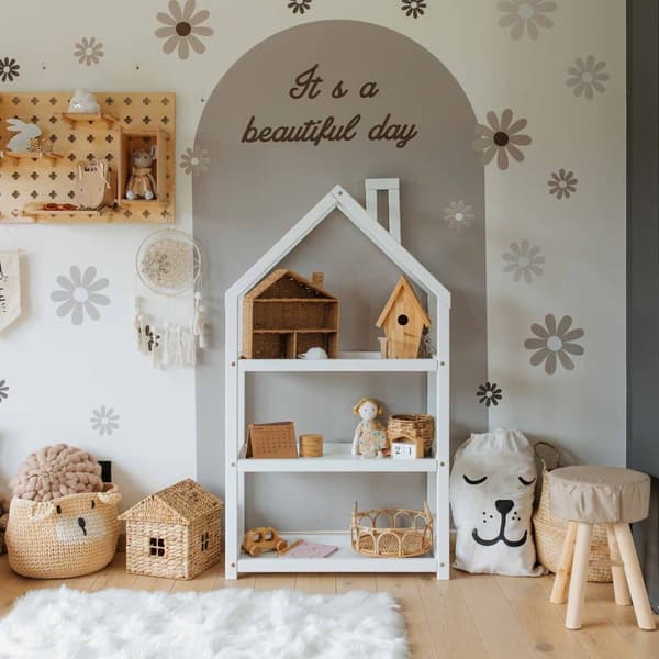 Montessori Öppen Leksakshylla för Barn – Bokhylla & Förvaringshylla i Barnrummet