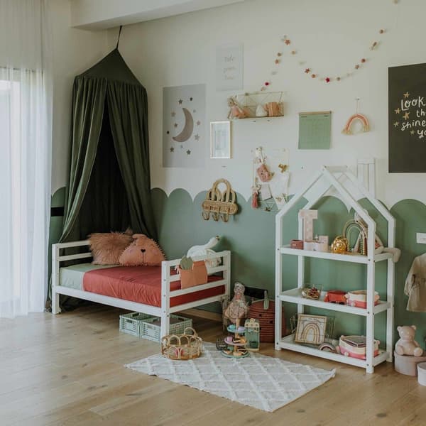 Montessori Öppen Leksakshylla för Barn – Bokhylla & Förvaringshylla i Barnrummet