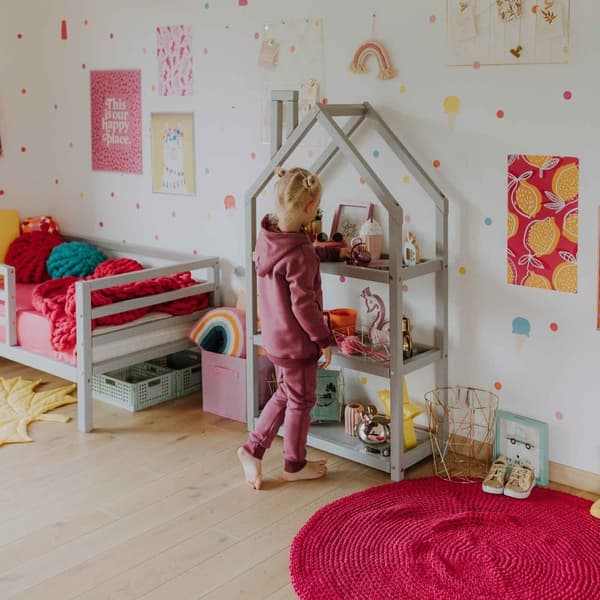 Montessori Öppen Leksakshylla för Barn – Bokhylla & Förvaringshylla i Barnrummet