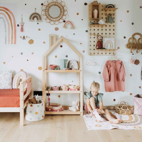 Montessori Avoin Leluhylly Lapsille – Lasten Kirjahylly ja Säilytyshylly