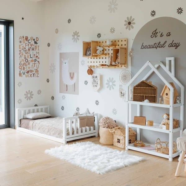 Montessori Öppen Leksakshylla för Barn – Bokhylla & Förvaringshylla i Barnrummet