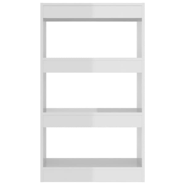 vidaXL bogskab/rumdeler 60x30x103 cm spånplade hvid højglans