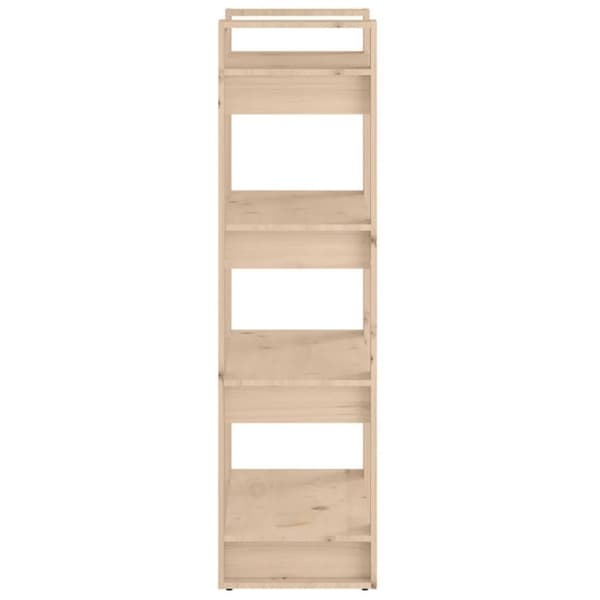 vidaXL bogreol/rumdeler 60x35x125 cm massivt træ