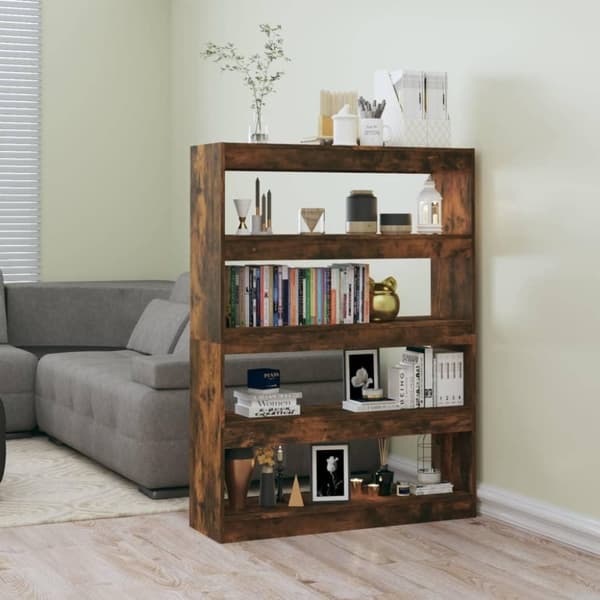 vidaXL bogreol/rumdeler 100x30x135 cm sonoma-eg