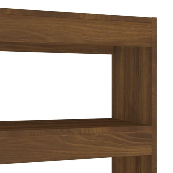 vidaXL bogreol/rumdeler 100x30x135 cm brun egetræ