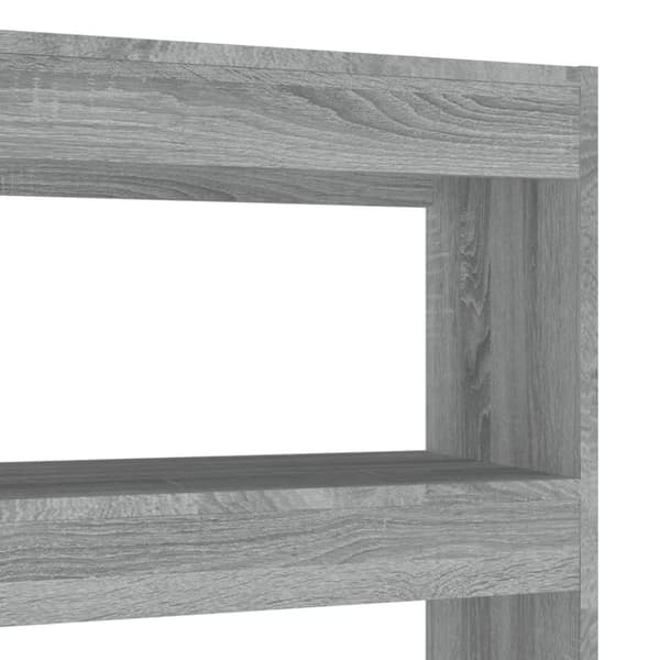 vidaXL bogreol/rumdeler 100x30x135 cm grå sonoma-eg