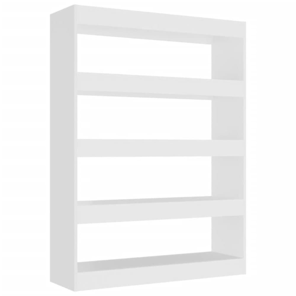 vidaXL Bokhylla/Rumsavdelare vit 100x30x135 cm