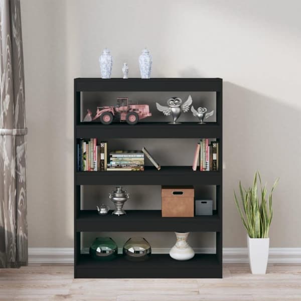 vidaXL bogreol/rumdeler 100x30x135 cm sort