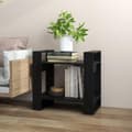 Miniatyrbillede 4 af 11: vidaXL bogreol/rumdeler 60x35x57 cm massivt fyrretræ sort