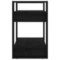 Miniatyrbillede 7 af 11: vidaXL bogreol/rumdeler 60x35x57 cm massivt fyrretræ sort