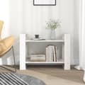 Miniatyrbild 3 av 11: vidaXL Bokhylla/rumsavdelare vit 80x35x56,5 cm massiv furu