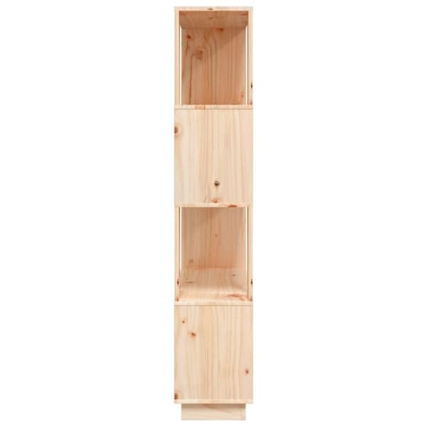 vidaXL Bokhylle/romdeler 80x25x132 cm heltre furu