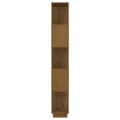 Miniatyrbilde 4 av 11: vidaXL Bokhylle/romdeler honningbrun 80x25x163,5 cm heltre