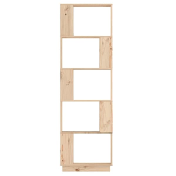 vidaXL bogreol/rumdeler 51x25x163,5 cm massivt fyrretræ