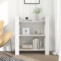 Miniatyrbilde 3 av 11: vidaXL Bokhylle/romdeler hvit 80x35x91 cm heltre furu